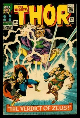 Buy Marvel Comics The Mighty THOR #129 Zeus 1st Aries VG 4.0 • 59.26£