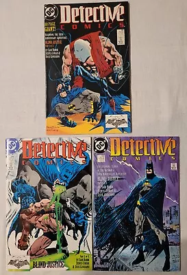 Buy Detective Comics Issues 598-600 BLIND JUSTICE SET (DC Comics 1989) • 9.99£