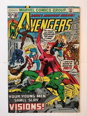 Buy Avengers #113 FN+ (6.5) MARVEL ( Vol 1 1973) (2) • 16£
