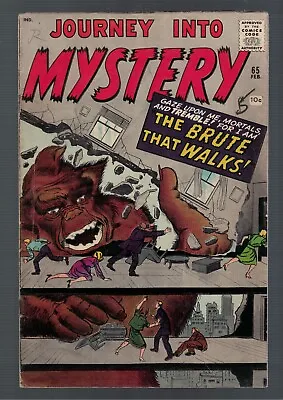 Buy Marvel Comics Journey Into Mystery 65 5.5 FN- 1960 The Brute Walks • 114.99£