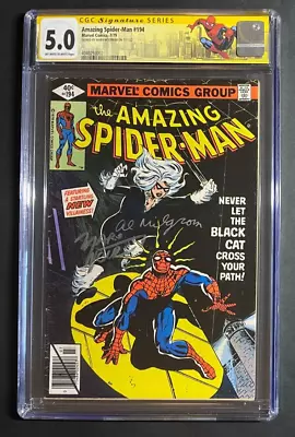 Buy Amazing Spider-Man 194 CGC 5.0 SS Marv Wolfman & Al Milgrom 1st Black Cat Marvel • 200.23£