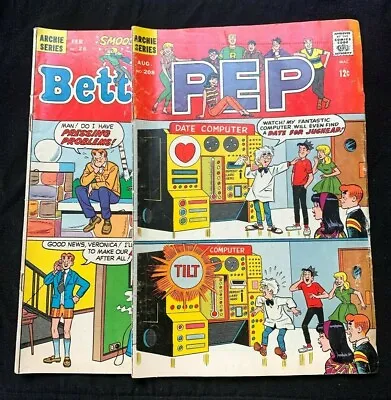 Buy Archie Series: Betty And Me Comic #26 (1970) And PEP Comic #208 (1967) • 19.97£