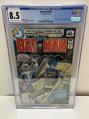 Buy Batman #308 CGC 8.5 Mr Freeze Selina Kyle 1st Tiffany Fox 1979 • 90.63£