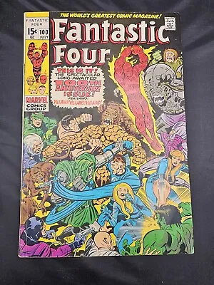 Buy Marvel Comic Fantastic Four #100 July 1970 Long Journey Home • 20.07£