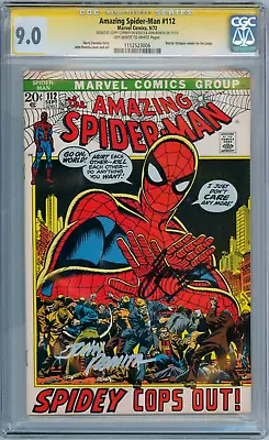 Buy Amazing Spider-man #112 Cgc 9.0 Signature Series Signed Conway & John Romita Sr • 499.95£
