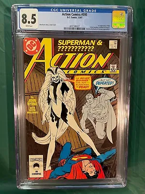 Buy Action Comics #595 Cgc 8.5 Wp 1st Appearance Of Silver Banshee Martian Manhunter • 59.29£