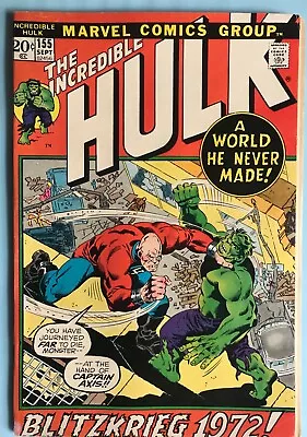 Buy Marvel Comics THE INCREDIBLE HULK #155  1972 Key Book • 7.88£