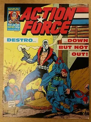 Buy Action Force #45 9th January 1988 Marvel Comics British Weekly ^ • 7.99£