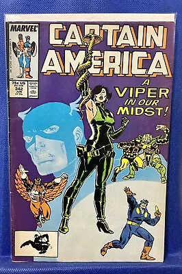 Buy Captain America #342 Marvel Comics 1988 Viper, Nomad & Faclon • 4.02£