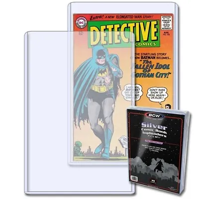 Buy Pack Of 10 BCW Rigid Silver Age Comic Book Hard Plastic Topload Holders • 24.66£