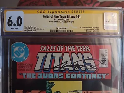 Buy Tales Of The Teen Titans 44 Cgc 6.0 Signed By George Perez. • 127.92£