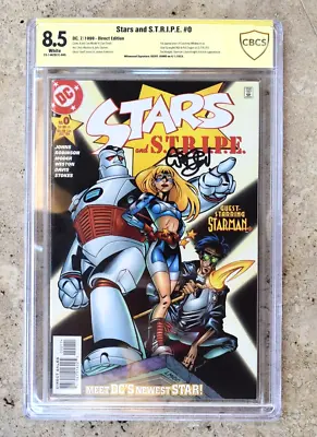 Buy Stars And S.T.R.I.P.E. #0 Signed By Geoff Johns CBCS 8.5 First App Of Star Girl • 179.25£