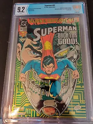 Buy Superman #82 (1993) CBCS 9.2 NM Collector's Edition - Chromium Cover (not Cgc) • 39.58£