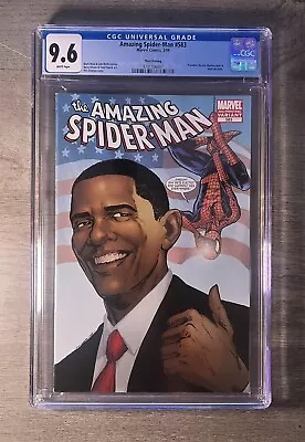 Buy Amazing Spider-Man #583 CGC 9.6 (3rd Print Obama Variant) • 63.24£