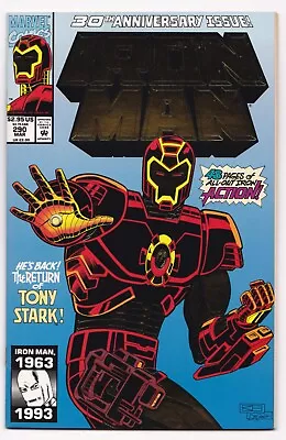 Buy Iron Man (1968 1st Series) #290 March 1993 Tan Pages Boarded Sleeved 30th Anniv • 7.09£