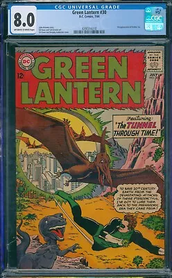 Buy Green Lantern #30 1964 CGC 8.0 OW-W Pages! 1st Appearance Of Katma Tui! • 132.61£