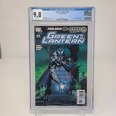 Buy Green Lantern #43 CGC 9.8 KEY, Black Hand Becomes 1st Black Lantern! DC 2009 • 96.51£