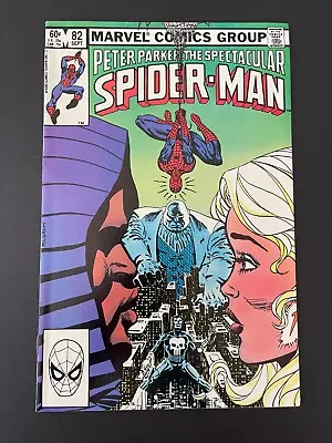 Buy Spectacular Spider-Man #82 -  Punisher, Cloak & Dagger App (Marvel, 1983) VF+ • 4.70£