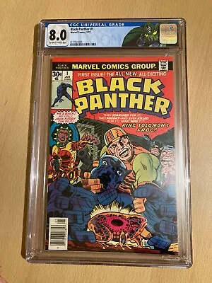 Buy Black Panther 1 (1977) - Marvel Comics Bronze Age Key - CGC 8.0 VFN • 103£