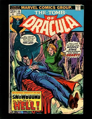 Buy Tomb Of Dracula #19 FN- Kane Colan Partial Origin Blade Immune To Vampires Bite* • 19.95£