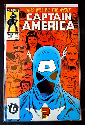 Buy Captain America #333 (1987) Copper Age-Marvel Comics Listing #234 To #379 VF+ • 17.95£