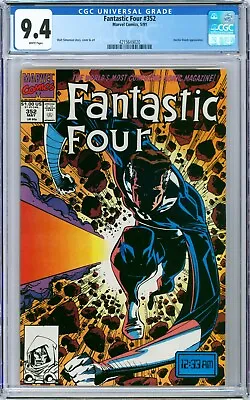 Buy Fantastic Four #352 1991 Marvel CGC 9.4 2nd App. TVA Management, 1st Minutemen • 39.59£