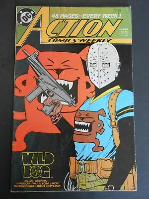 Buy DC Action Comics Weekly #640 Feb 1989 WILD DOG Plus Deon; Speedy; Phantom Lady; • 5.50£
