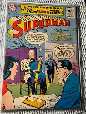 Buy SUPERMAN # 109 DC COMICS November 1956 FIRST SILVER AGE ISSUE PUPPET X-RAY EYES • 79.94£