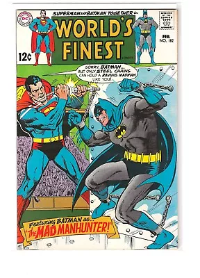 Buy Worlds Finest Batman Superman # 182 Cgc Ready Nm+ Neal Adams High Grade • 139.92£