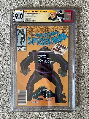 Buy AMAZING SPIDER-MAN #271 CGC 9.0 SS Signed Tom DeFalco Marvel 1985 Crusher Custom • 127.86£