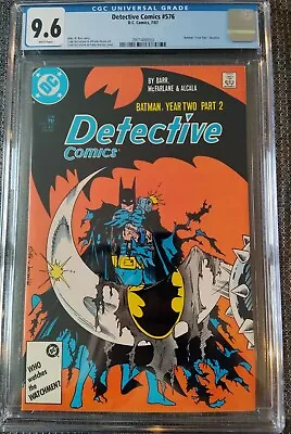 Buy Detective Comics #576 CGC 9.6 White DC 1987 Comic Book • 117.15£