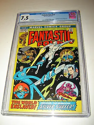 Buy Fantastic Four #123 CGC 7.5  White- Nixon Cover Silver Surfer & Galactus App • 118.16£