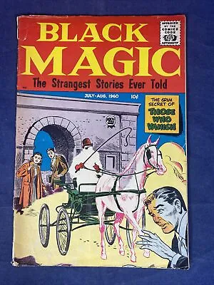 Buy Black Magic Vol. 7 #3 Unrestored Silver Age Horror Prize Comic 1960 • 12.64£