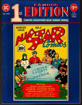 Buy ALL STAR COMICS #3 Justice Society Famous First Edition F-7 Tabloid Size Reprint • 11.99£