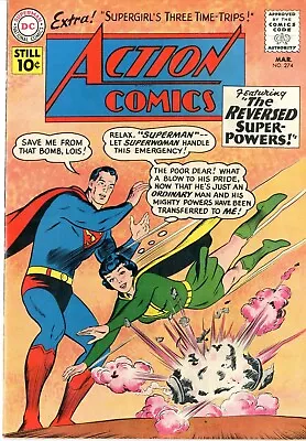 Buy Action Comics   # 274    FINE VERY FINE    March 1961    Lois Lane As Superwoman • 115.93£