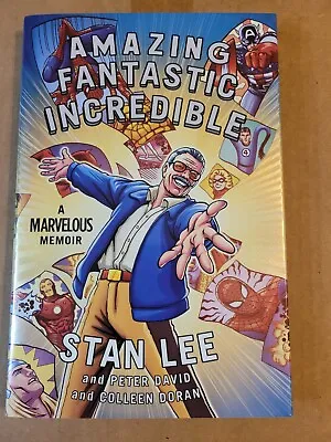 Buy 3x Signed Stan Lee Amazing Fantastic Incredible A Marvelous Memoir Book Comics • 356.66£