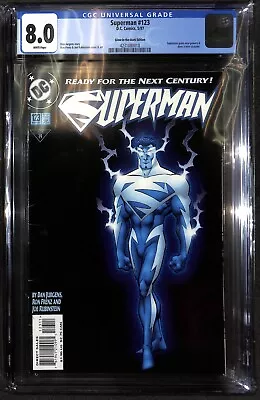 Buy Superman #123 (1997) CGC 8 Glow In The Dark Variant - 1st New Powers & Costume • 47.44£