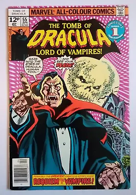 Buy Tomb Of Dracula #55, VFN-, Gene Colan, Marv Wolfman, 1977. UK Pence Copy. • 8.95£