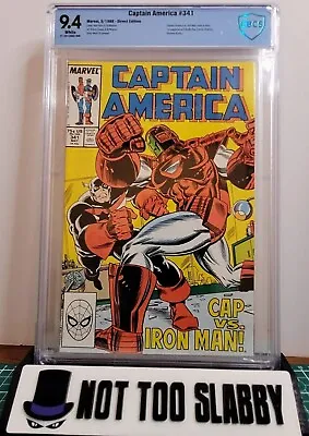 Buy Captain America #341  CBCS 9.4  🔑 1st Battlestar  Cap Vs. Iron Man • 31.66£