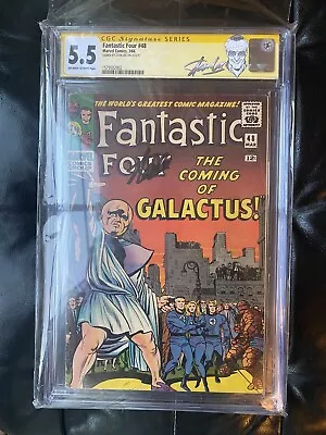 Buy Fantastic Four #48 CGC 5.5, 1966, Signature Series Stan Lee. • 3,995£