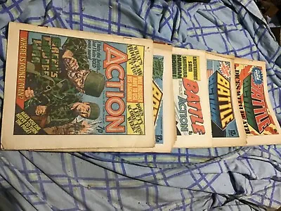 Buy 43  Vintage Original Battle Action Comics 70s And 80s  In Good Used Condition • 25£