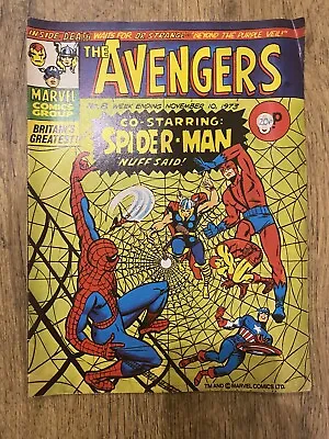 Buy The Avengers #8 - Spider-Man Marvel Comics Group UK 10 November 1973 First Wong • 5£
