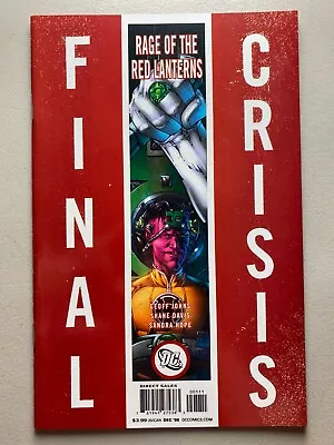 Buy Final Crisis Rage Of The Red Lanterns #1 • 2008 DC Comics • Cover A • VF/NM 9.0 • 15.93£
