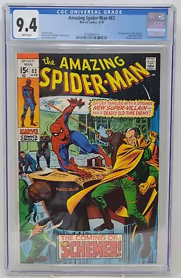 Buy Amazing Spider-man #83 ~ Marvel 1970 ~ Cgc 9.4 ~ 1st Schemer • 399.25£