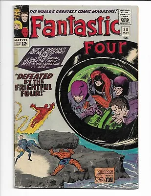 Buy Fantastic Four 38 - G/vg 3.0 - Sandman - Medusa - Wizard - Reed Richards (1965) • 35.56£