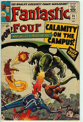 Buy Fantastic Four #35 5.0 // 1st Appearance Dragon Man Marvel 1965 • 94.10£