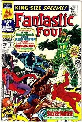 Buy FANTASTIC FOUR ANNUAL #5 VG- Lee/ Kirby 1st Psycho-Man/Solo Silver Surfer 1967 • 27.98£