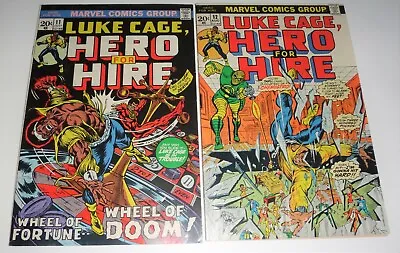 Buy Luke Cage Hero For Hire #11,12   8.5- 9.0  1973 • 34.54£