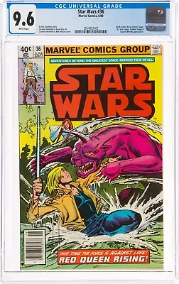 Buy 🔥 STAR WARS #36 CGC 9.6 NM+ NEWSSTAND (Marvel, 1980) WHITE Pages 1ST PRINTING • 119.03£