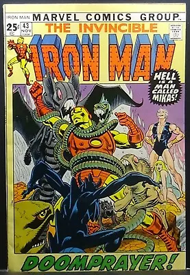 Buy Iron Man #43 1971 6.0 Key! 1st App Guardsman! Giant-size Reprints Tta #52!! • 15.81£